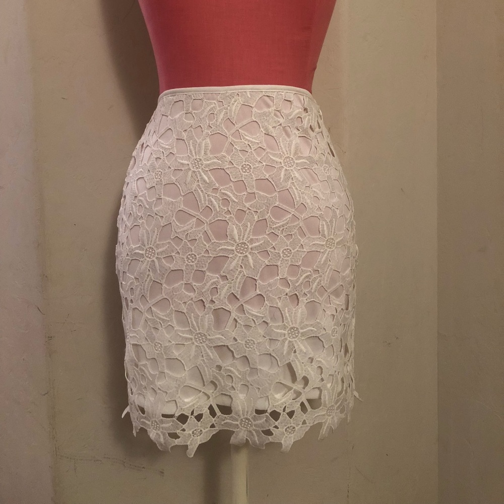 White Lace Skirt